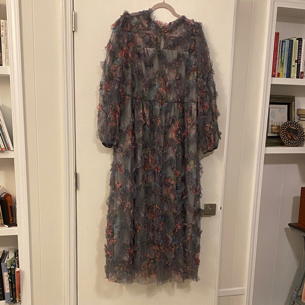 Floral Green Dress